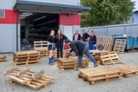 Benches from pallets